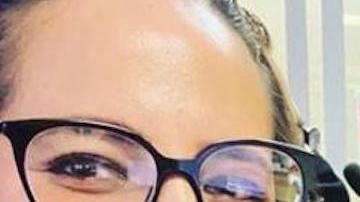 Nancy Moya en uno de sus trabajos en EEUU.