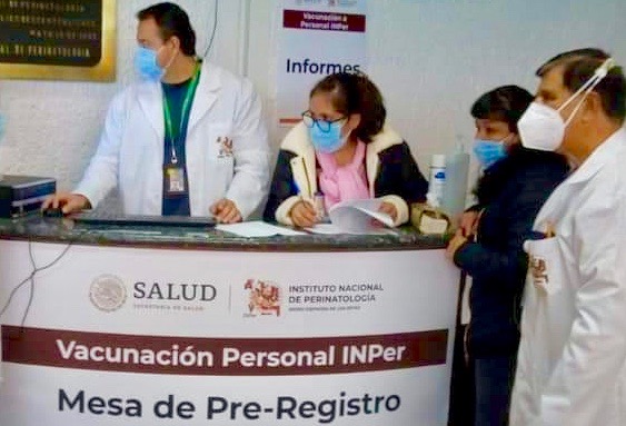 Registro para la vacunación en el Inper