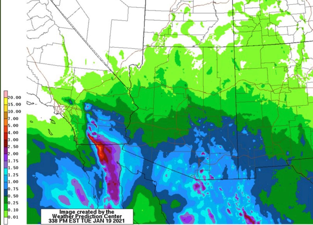 NWS forecasts heavy rain and three possible storms in California