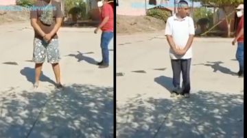 VIDEO: "Castigan" a latigazos a hombres por no usar cubrebocas en zona narco