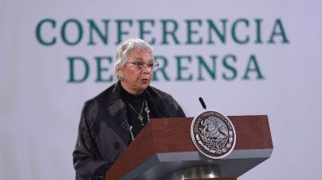 Olga Sánchez Cordero, Secretaria de Gobernación,  fue asignada para dirigir la conferencia de prensa mañanera tras contagio de AMLO por COVID-19.