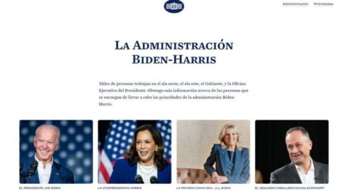 La página en español de la Casa Blanca.