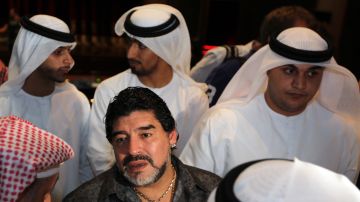 Diego Maradona pasó buenos momentos en Dubai.