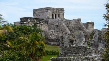 Edificio maya en el sur de México.