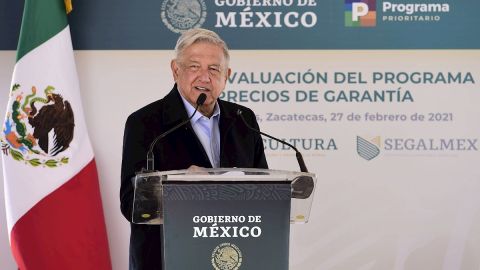 AMLO en conferencia en Zacatecas