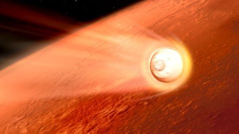 La nave que lleva a Perseverance en su interior ingresará a la atmósfera de Marte a 19.500 km por hora.
