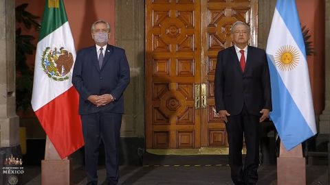 AMLO recibe en Ciudad de México a su homólogo Alberto Fernández de Argentina