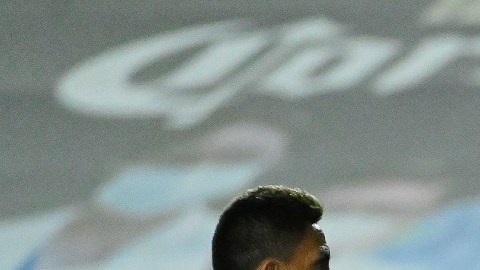 Victor Dávila celebrando el primer gol de León.