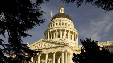 El edificio del Capitolio de California en Sacramento.