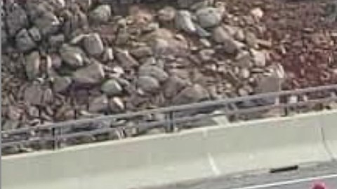 El agente Andrew Long sostiene en el aire a un suicida que saltó de un puente en California.
