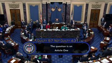 El Senado absolvió a Trump en su segundo juicio político.