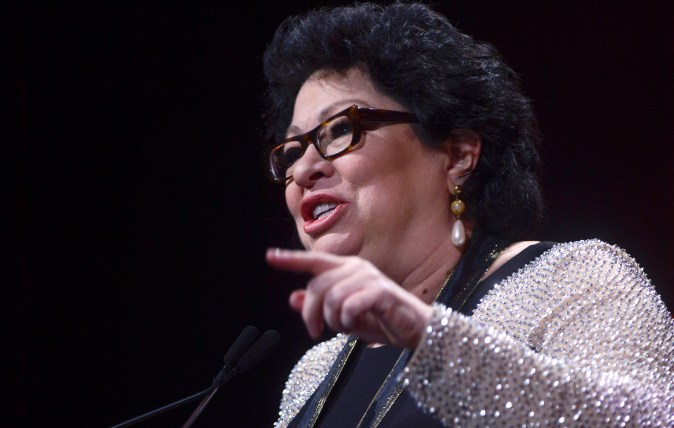 La jueza del Tribunal Supremo Sonia Sotomayor.