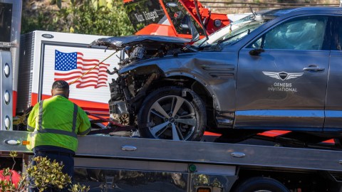 Tiger Woods, Accidente, lesiones