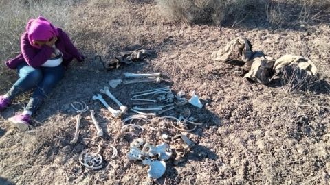 VIDEO: "Falta el cráneo", dijo madre tras hallar a su hijo desaparecido en territorio narco