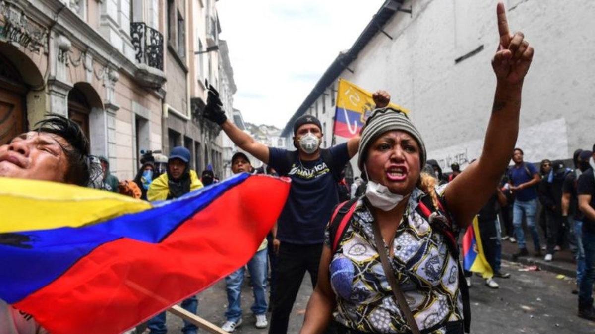 Las reformas económicas del gobierno de Lenín Moreno han provocado protestas.