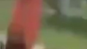 Imagen del momento en el que el vehículo pasó por Ocean Drive, una zona peatonal de Miami Beach.