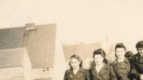 Mujeres guardias del campo de concentración nazi Ravensbrück.