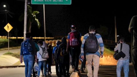 Caravana migrante hondureña