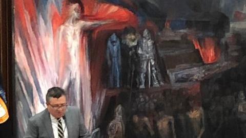 Activistas por los derechos políicos enun foro de discusión sobre el tema en 2019 en la CDMX.