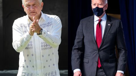 Collage de Joe Biden y Andrés Manuel López Obrador