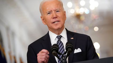 El presidente Biden se dirigió a la nacion en el primer aniversario de la pandemia.