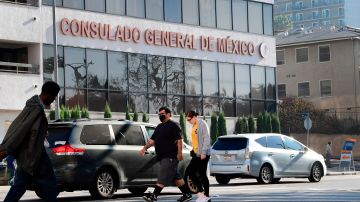 Exterior del Consulado General de México en Los Ángeles.
