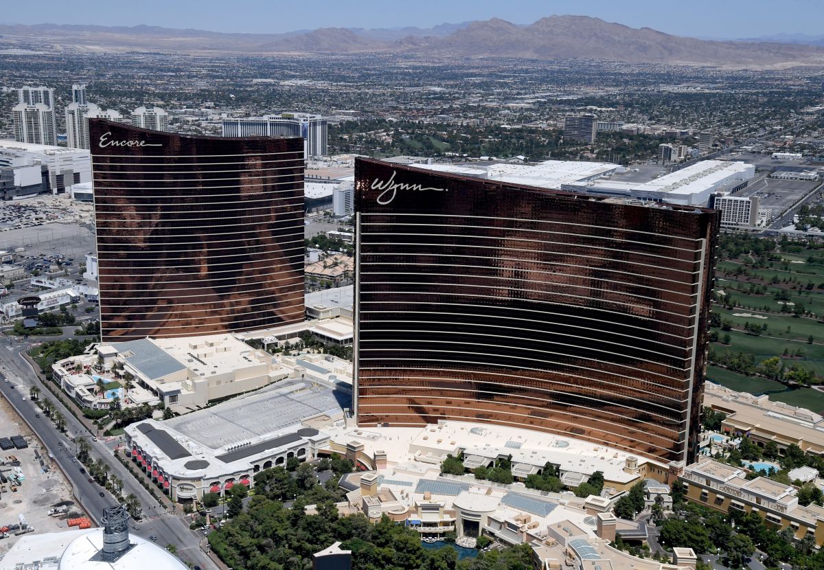 El imponente y lujoso Wynn Las Vegas. La empresa está de luto. 
