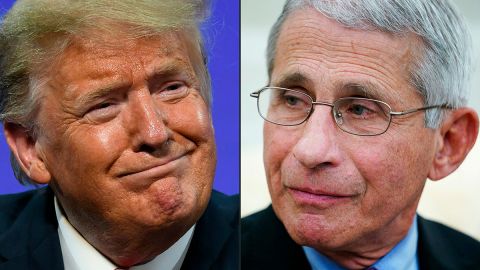 Donald Trump y Anthony Fauci