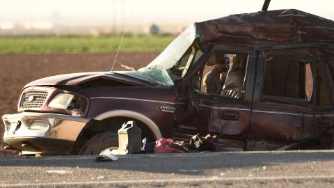 Camioneta accidente automovilístico California