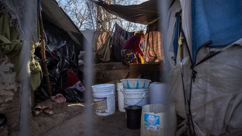 campamento migrante