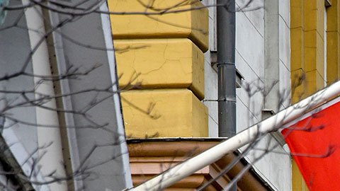 Banderas de Rusia y Estados Unidos