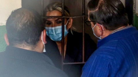 Jeannine Añez en celda mujeres