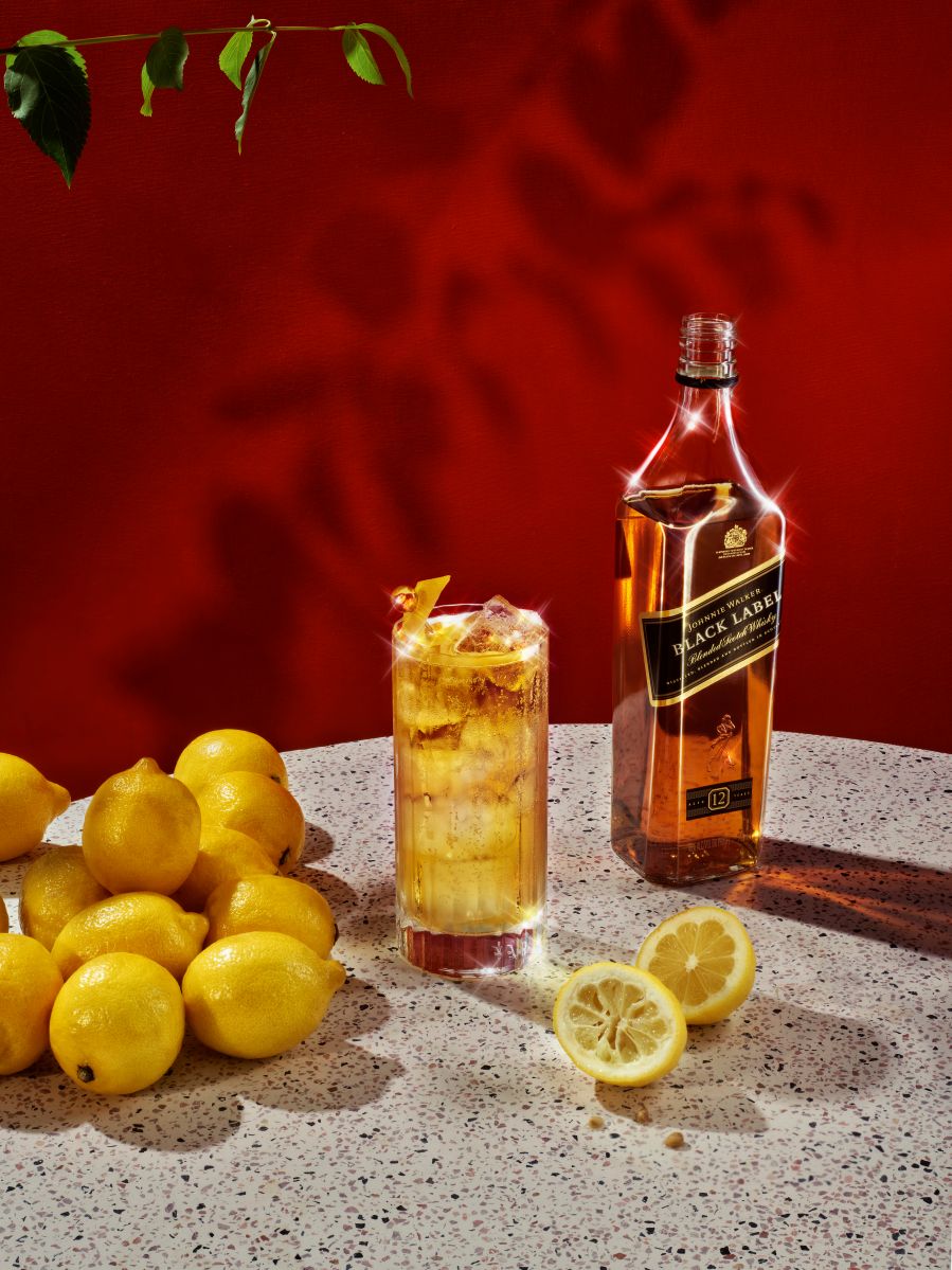 Cóctel con alcohol Johnnie Walker Lemon Highball