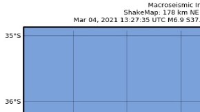 Mapa de terremotos Nueva Zelanda de USGS