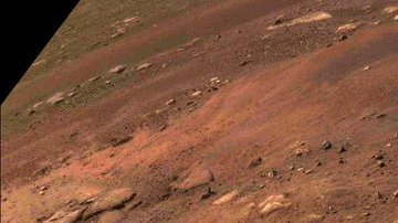 Imagen tomada durante el primer viaje del rover Perseverance de la NASA en Marte, el 4 de marzo de 2021.