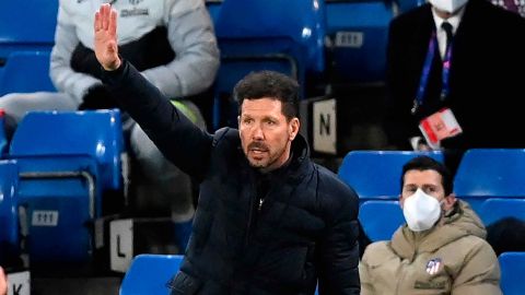 Diego Simeone, técnico del Atlético de Madrid.
