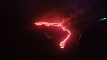 El volcán Fagradalsfjall entró en erupción este viernes.