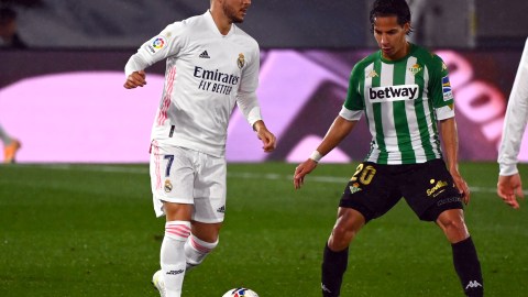 Lainez contra el Real Madrid