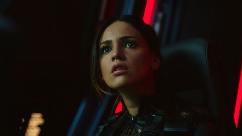 Eiza González en una escena de Godzilla vs Kong.