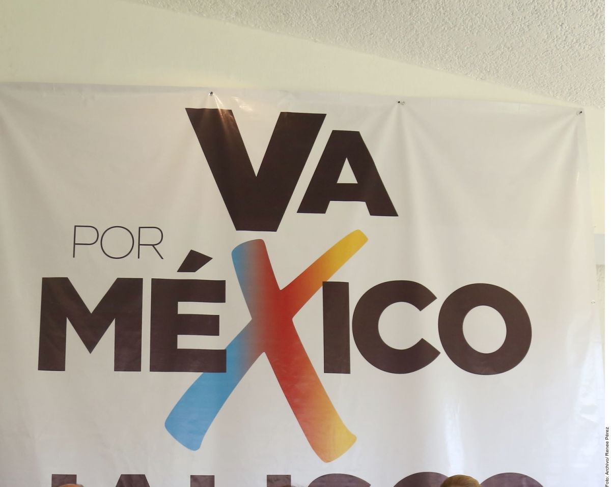 Logo de los partidos de oposición en México. 