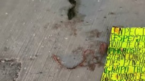 FOTOS: CJNG riega cuerpos y narcomensajes para amenazar a huachicoleros