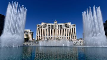 El Bellagio, famoso por sus fuentes, es una de las propiedades MGM en Las Vegas.
