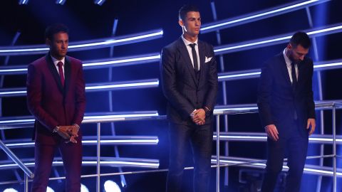 Neymar, Cristiano y Messi