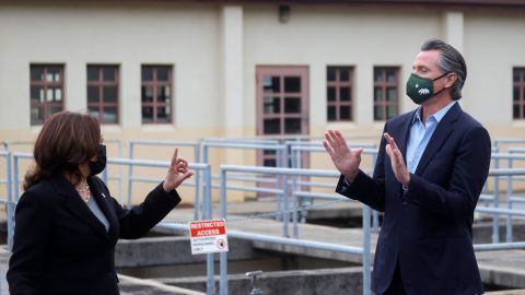 Kamala Harris y Gavin Newsom