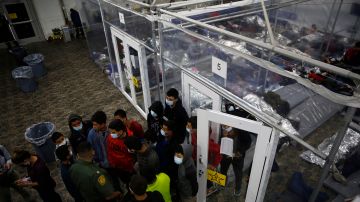 Centro de menores migrantes no acompañados en Texas