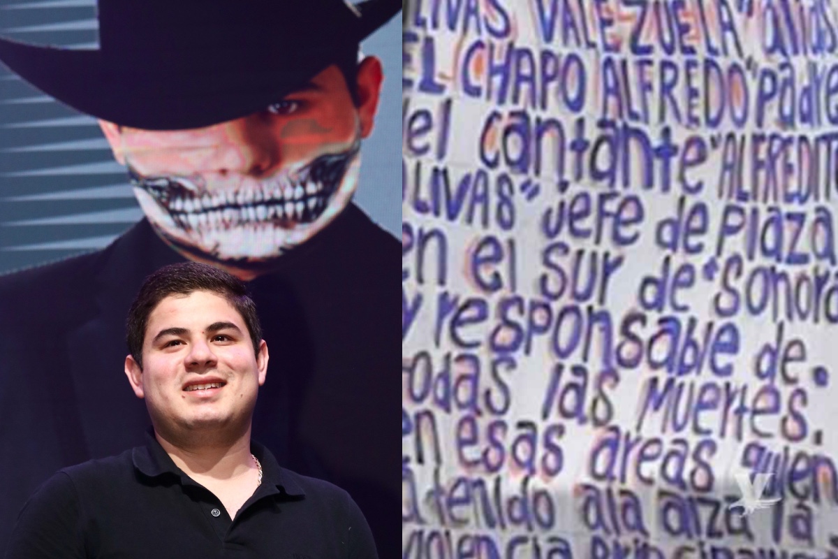 Fotos: Las narcomantas donde relacionaron a papá del cantante Alfredito Olivas con narcos