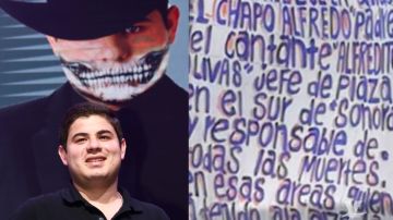 Fotos: Las narcomantas donde relacionaron a papá del cantante Alfredito Olivas con narcos