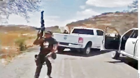 Patrulla el CJNG calles de Aguililla