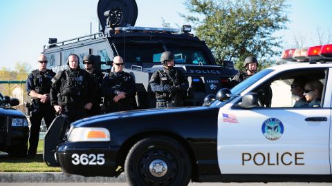 Policía de Riverside con su equipo SWAT