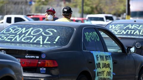 Marcha de trabajadores indocumentados en California